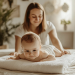 Atelier massage bébé - photo massage du dos - Le Chant du Toucher